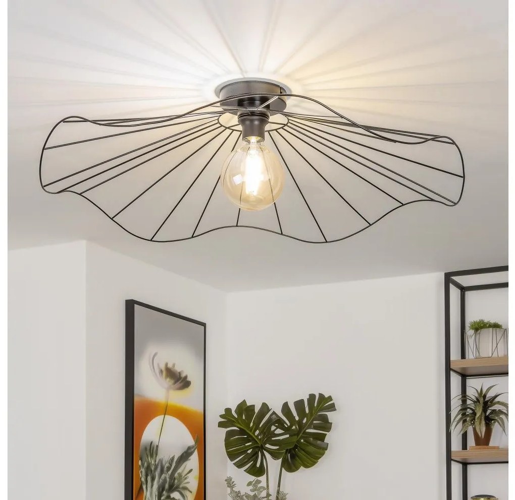 Brilagi - Lustră LED montată pe tavan CERIA WIRE 1xE27/40W/230V Ø 80 cm negru