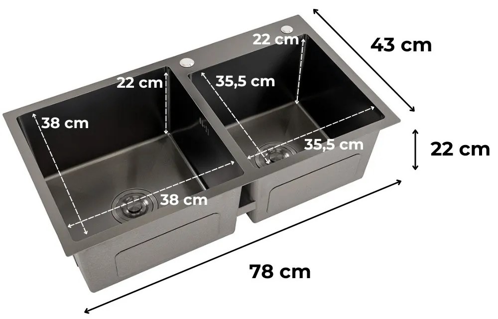 Chiuvetă din oțel inoxidabil Meria III