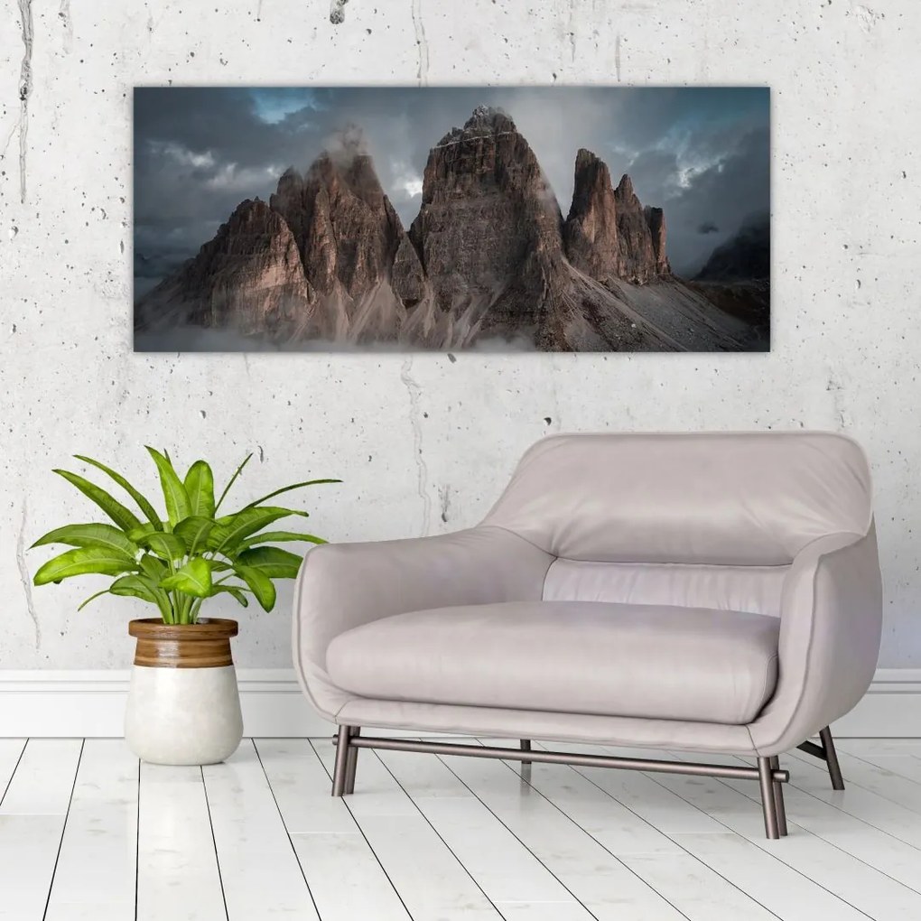 Tablou - Trei Dinți, Dolomiți Italieni (120x50 cm)