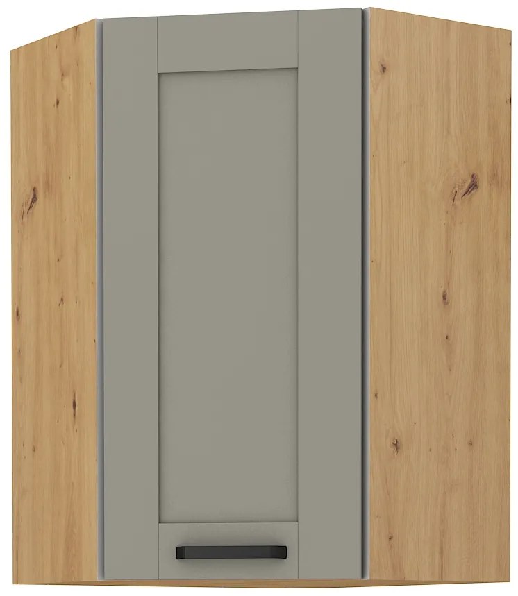 Dulap superior de bucătărie de colț Lucid 58 x 58 GN 90 1F (Stejar artisan + claygrey). 1045503