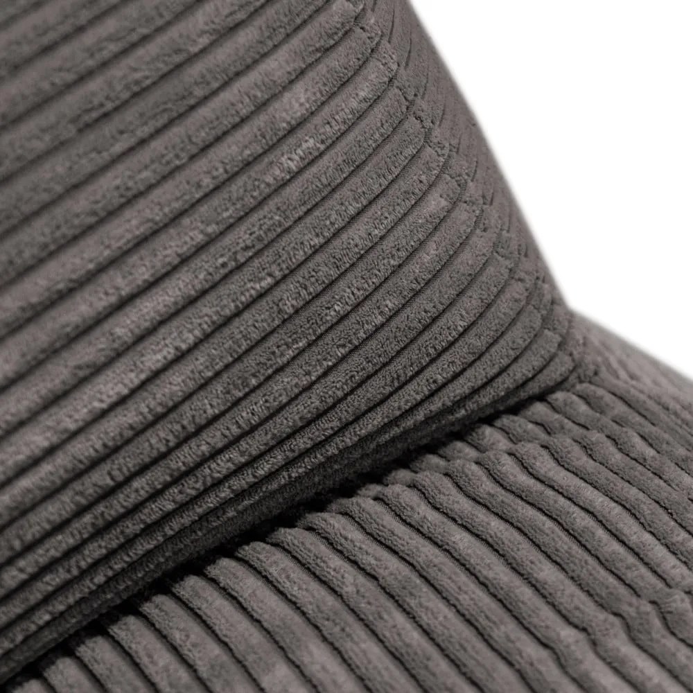 Fotoliu bean bag maro cu tapițerie din catifea reiată Sofa MooG – SLOWDOWN