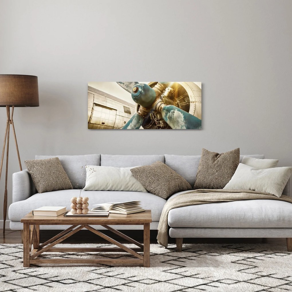 Tablou - Elice de avion vechi (120x50 cm)