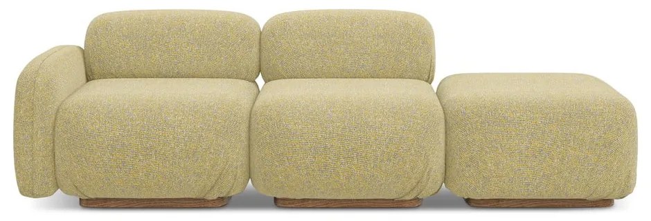 Șezlong modular galben (cu colț pe partea stângă) Ailani – Makamii