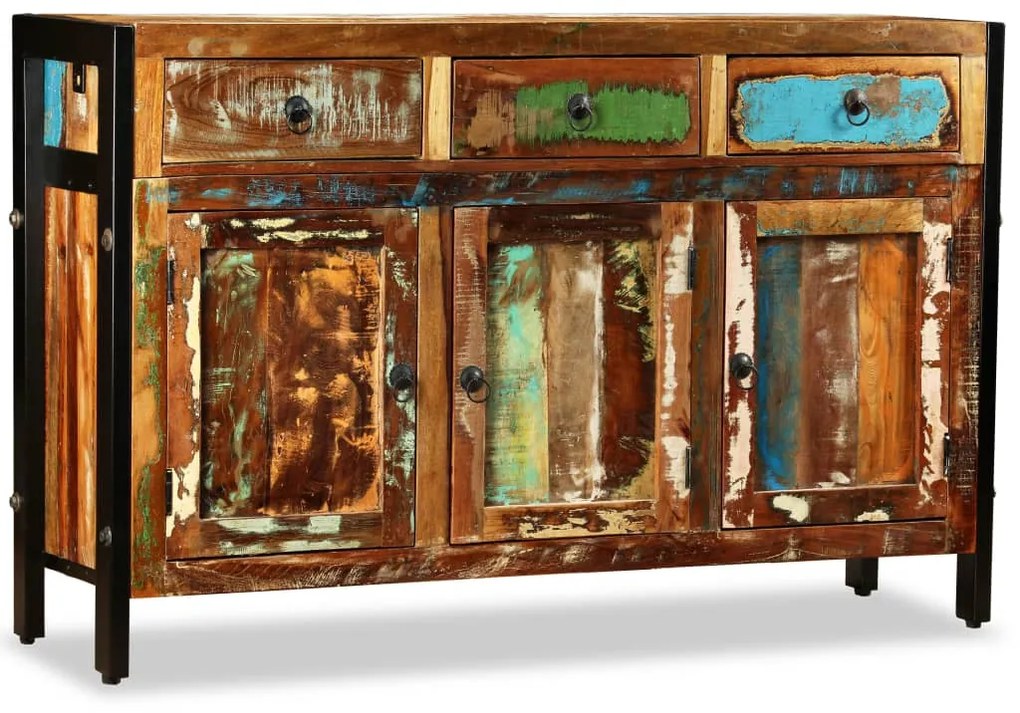 vidaXL Bufet din lemn masiv reciclat, 120x35x76 cm