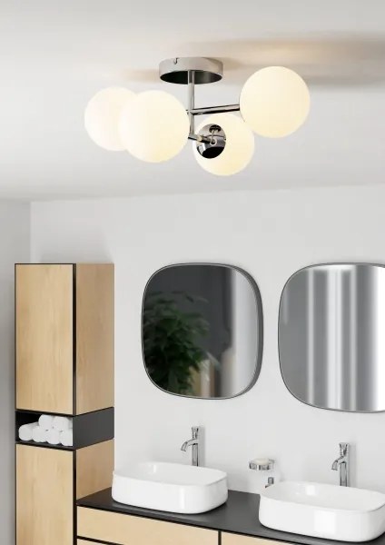 Eglo 902098 - Plafonieră LED aplicată pentru baie CASTROVIDO 4xG9/4,2W/230V IP44 crom