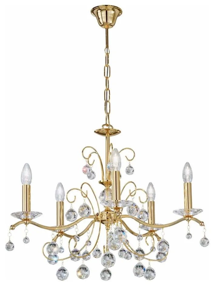 Kolarz 3234.85.3.KoT- Candelabru cristal CARMEN 5xE14/60W/230V aur 24K