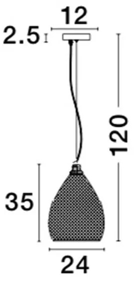 Lustra / Pendul design modern 24cm Boho NVL-8040602