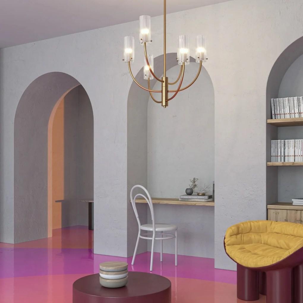 Lustra, Candelabru modern in stil retro Arco
