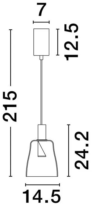 Pendul LED design modern decorativ IMATIA D-14,5cm