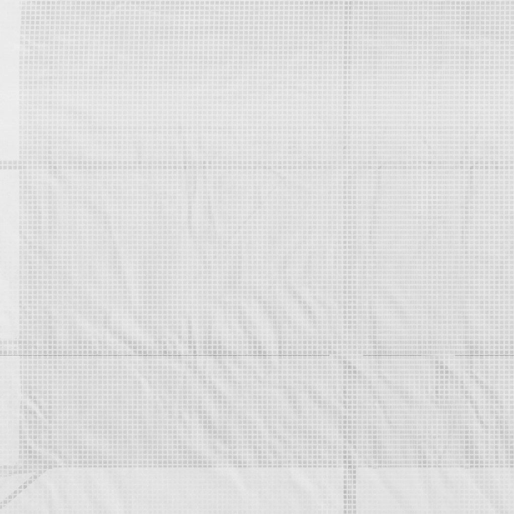 Seră de gradina Outsunny cu acoperire din plastic, rezistenta la UV, 3 etaje, usi cu fermoar, alb | Aosom Romania