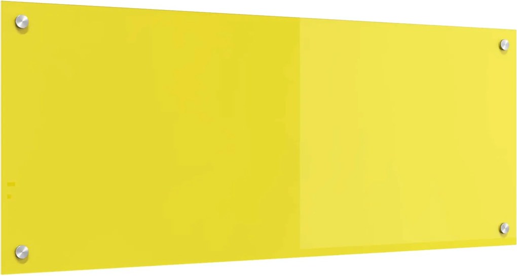 vidaXL Panou de bucătărie Galben 100 x 40 cm sticlă securizată
