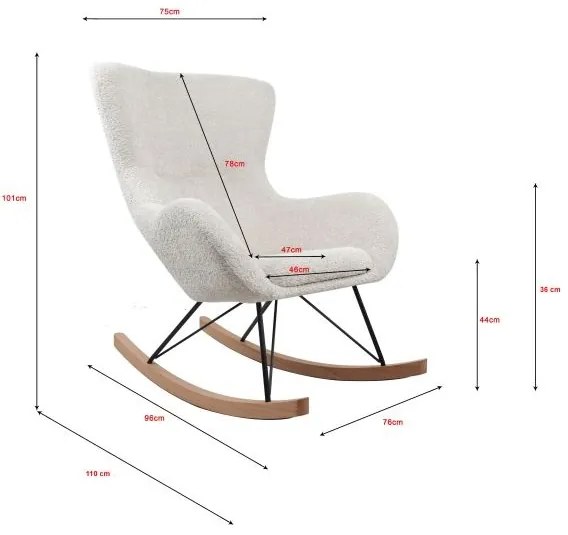 BALANSOAR ROCKY MAXI ANTRACIT BOUCLÉ