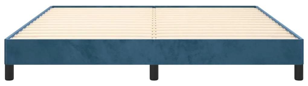 Cadru de pat, albastru inchis, 180x200 cm, catifea Albastru inchis, 25 cm, 180 x 200 cm