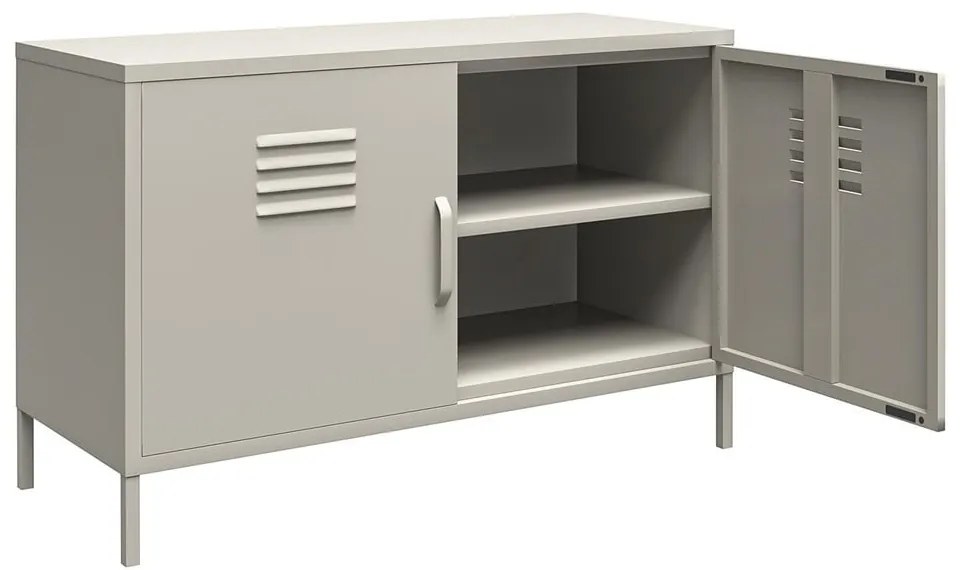 Dulap crem din metal 100x64 cm Bradford – Støraa