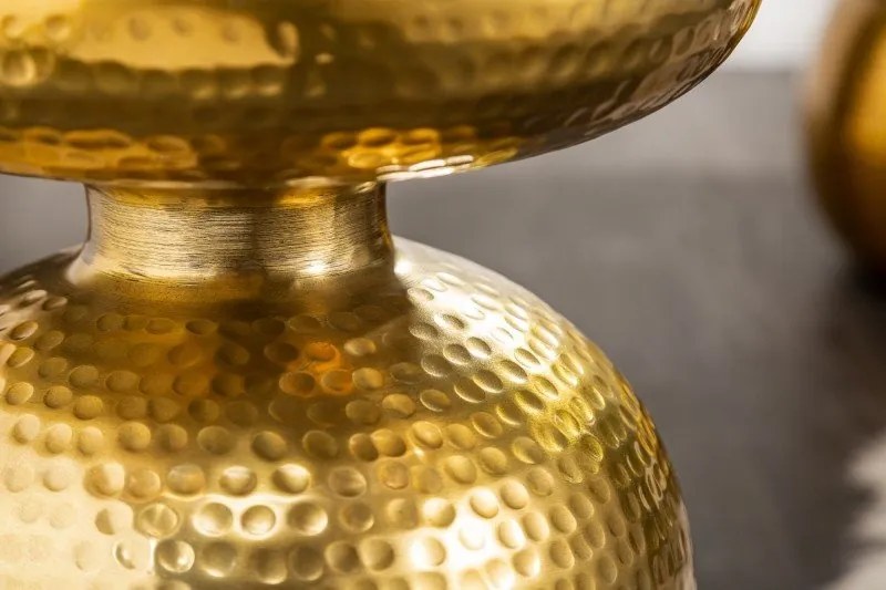 Masuta auxiliara design unicat Orient 36cm auriu