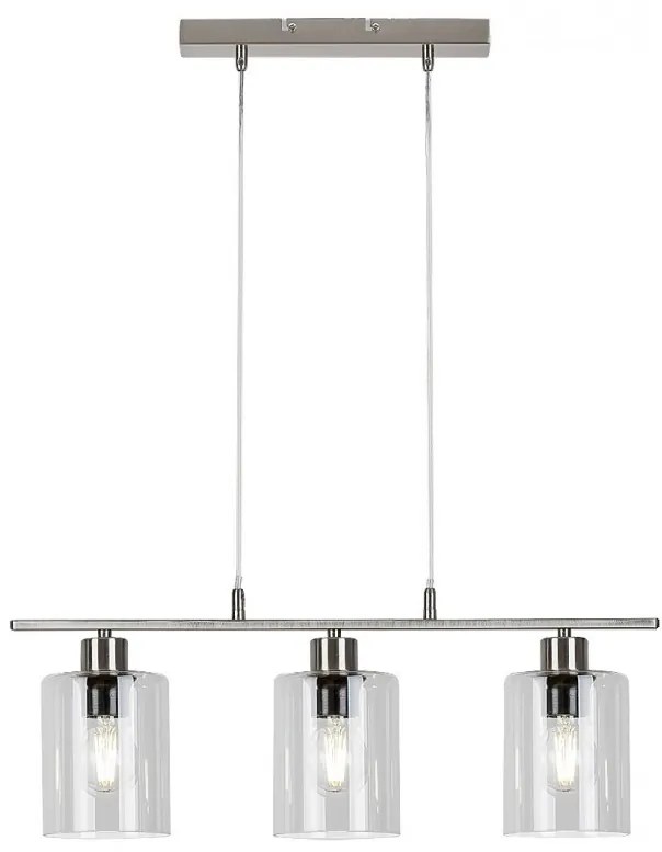 Lustra suspendata design modern Miroslaw 3L crom