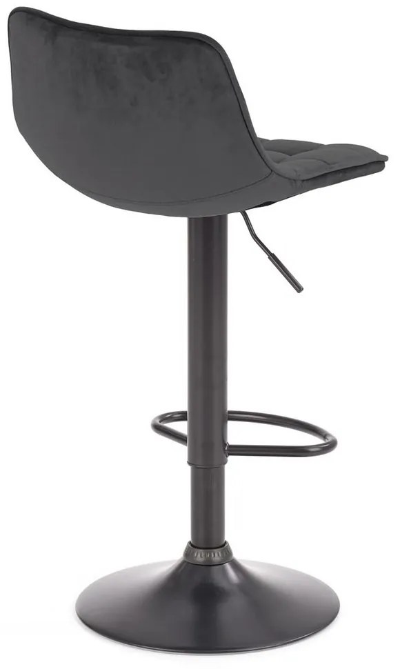 Scaun de bar Kinsley, gri/negru