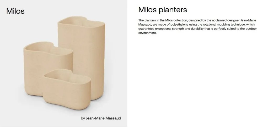 Ghiveci plante design decorativ modern exterior/interior MILOS II