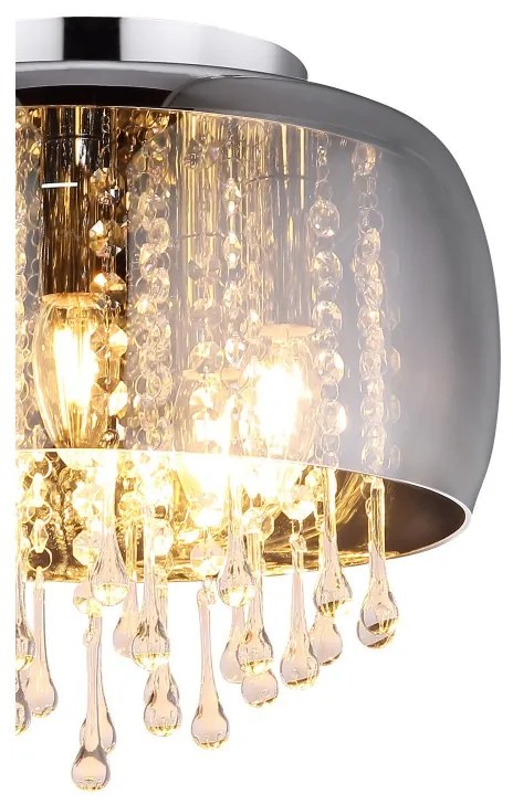 Plafoniera design modern KALLA fumuriu 15809D GL