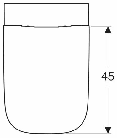 Set vas wc suspendat si capac slim soft close Geberit Smyle Square