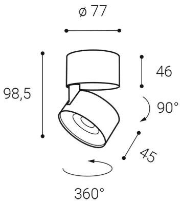 Spot LED dimabil KLIP ON LED/11W/230V LED2