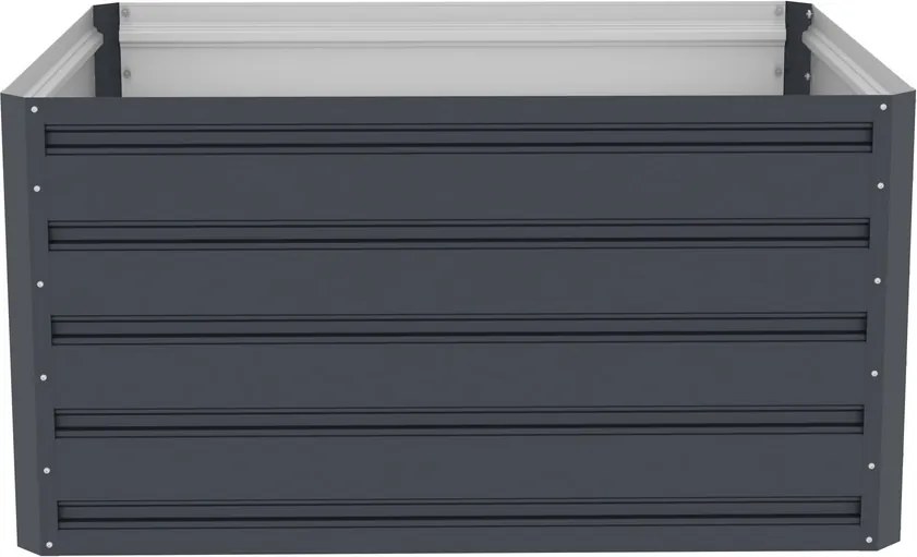 Patură înălțată G21 Daisy 100 x 80 x 52 cm, dintablă, antracit