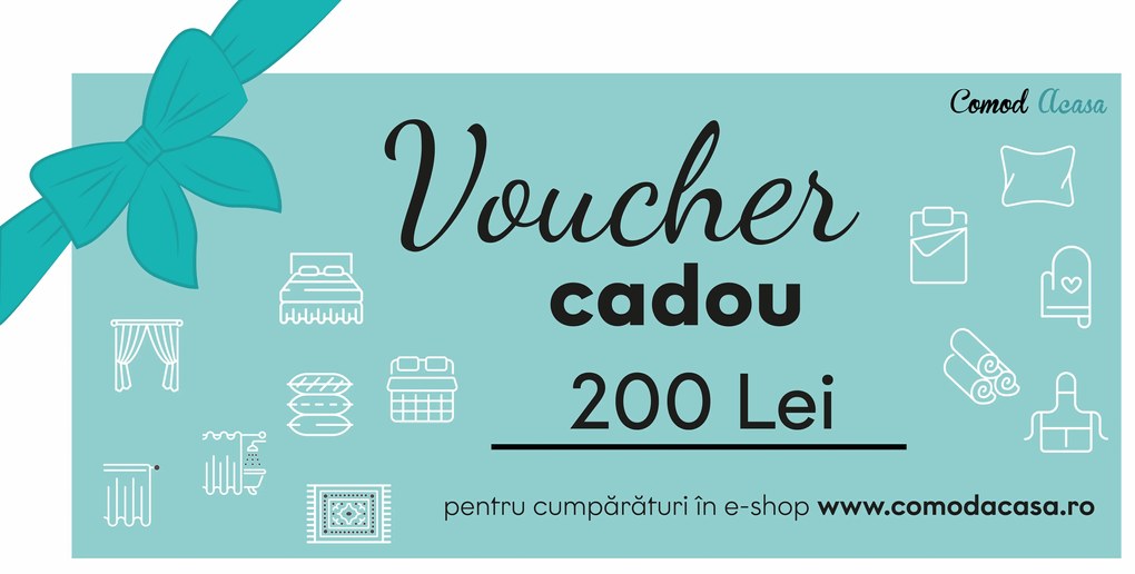 Voucher cadou pentru 200 Lei Formular cupon: Tipărit