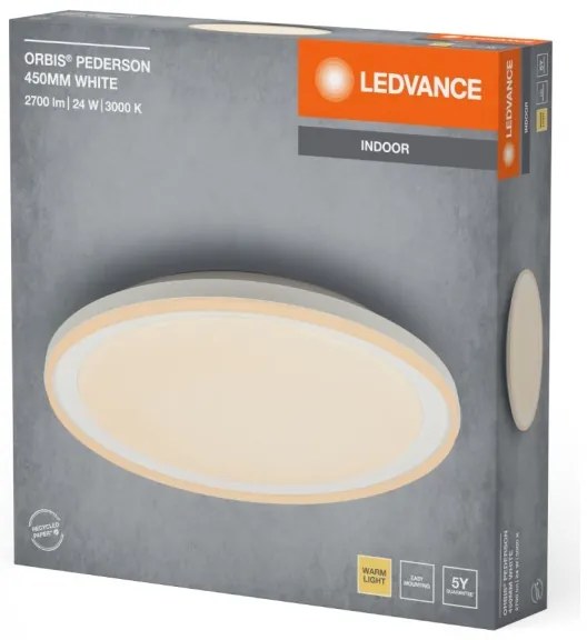 Plafonieră LED Ledvance ORBIS PEDERSON LED/24W/230V d. 45 cm alb