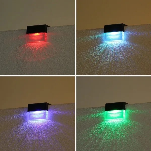 Immax 08501L - Set 2x LED RGB lampă solară de perete LED/1W/1,2V 3500K IP65