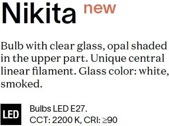 Bec LED Decorativ, E27 Nikita-3 3w 2200K cri90, Alb
