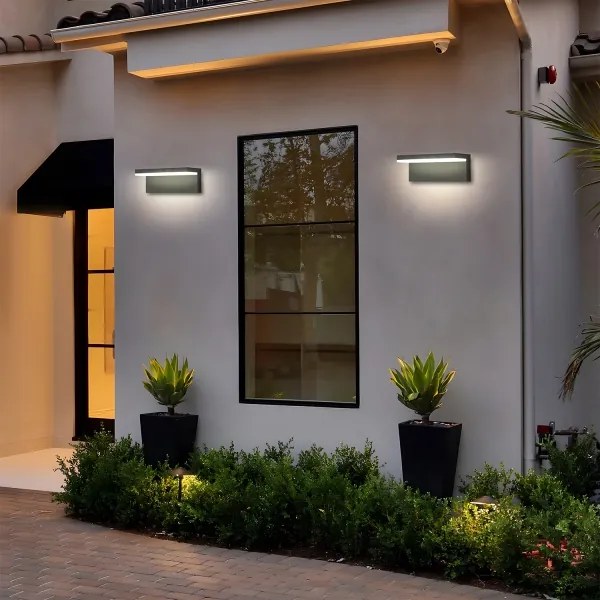 Brilagi - Aplică de perete LED TESSI LED/10W/230V antracit IP54