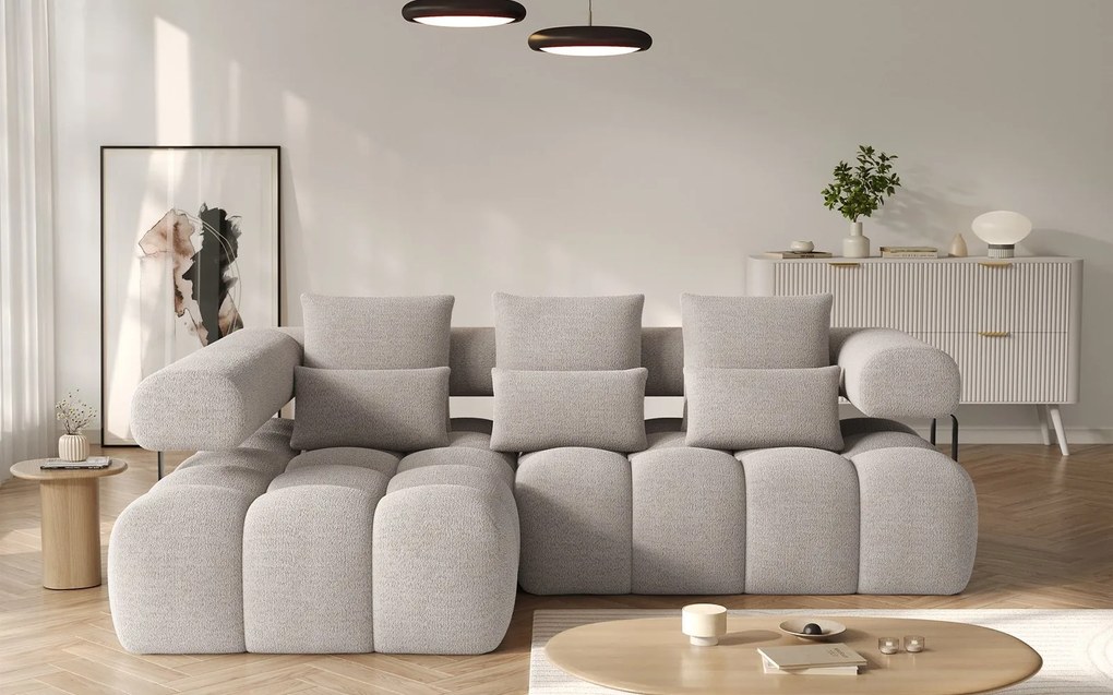 Colțar lemn masiv extensibil modern Levvi Personalizabil, 260 × 184 × 102 cm - Manhattan 45, Dreapta