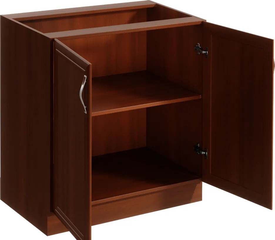 Dulap inferior D80 cu 2 uşi, nuc Milano, SICILIA