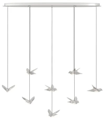 Lustră LED dimabilă pe cablu Eglo 390401 PARATEBUENO 8xLED/4,2W/230V crom