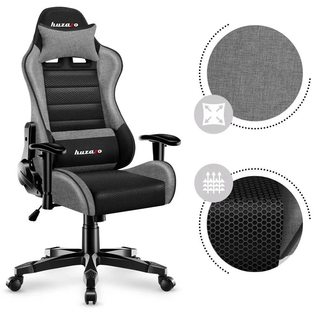 Scaun gaming pentru copii Rover 6 (negru + gri). 1087545