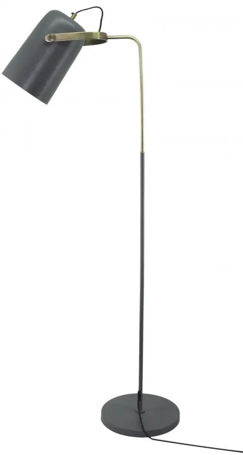 Lampadar din fier/cupru/aluminiu Caricia 135 cm Gri, un bec