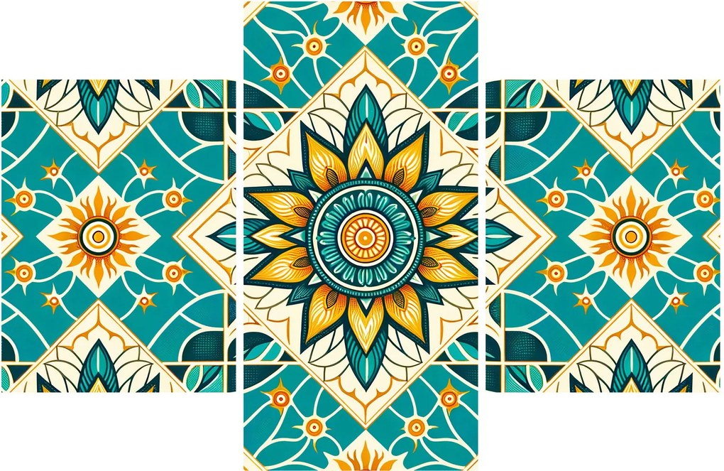 Tablou - Model turcoaz (90x60 cm)