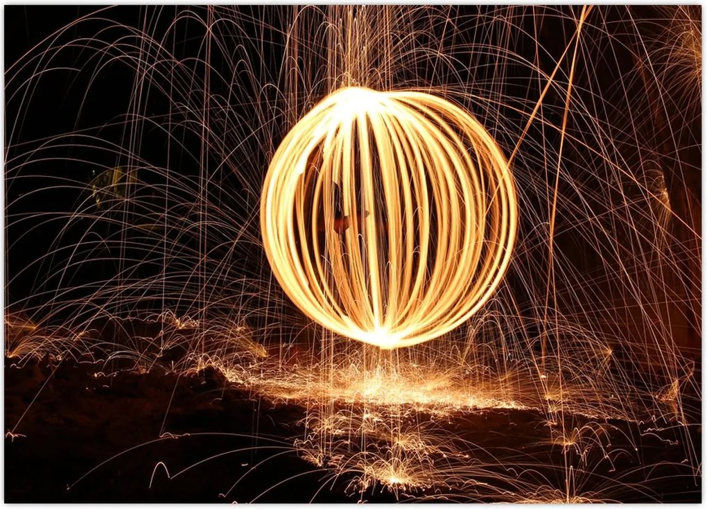 Tablou - Desenat de lumină (70x50 cm)