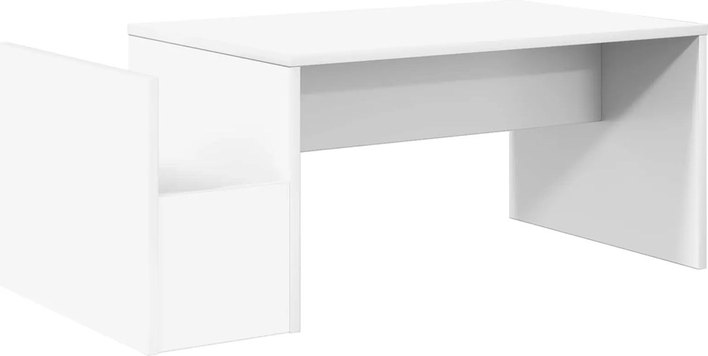 vidaXL Masă de cafea Alb 90 x 45 x 35 cm Lemn compozit