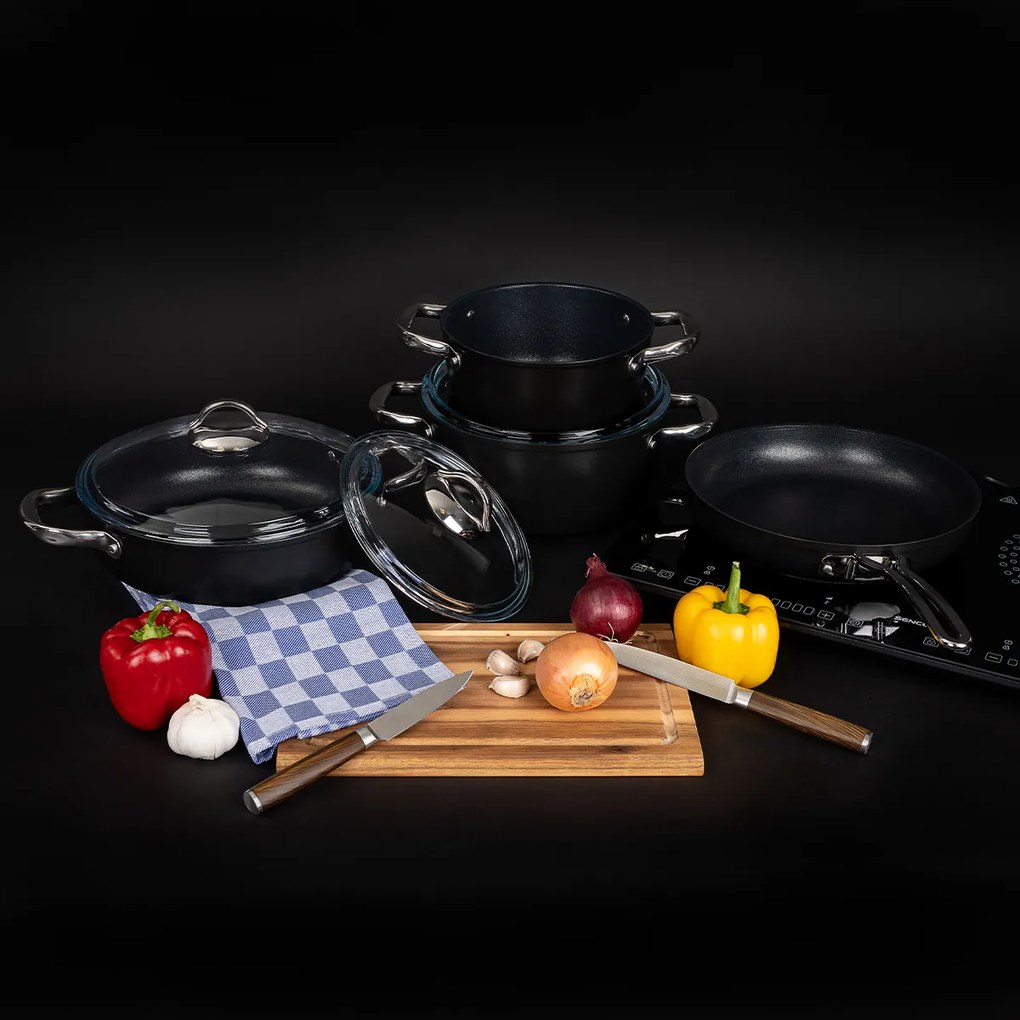 Set de oale de gătit antiaderente 4Home Titaniumdin 7 piese