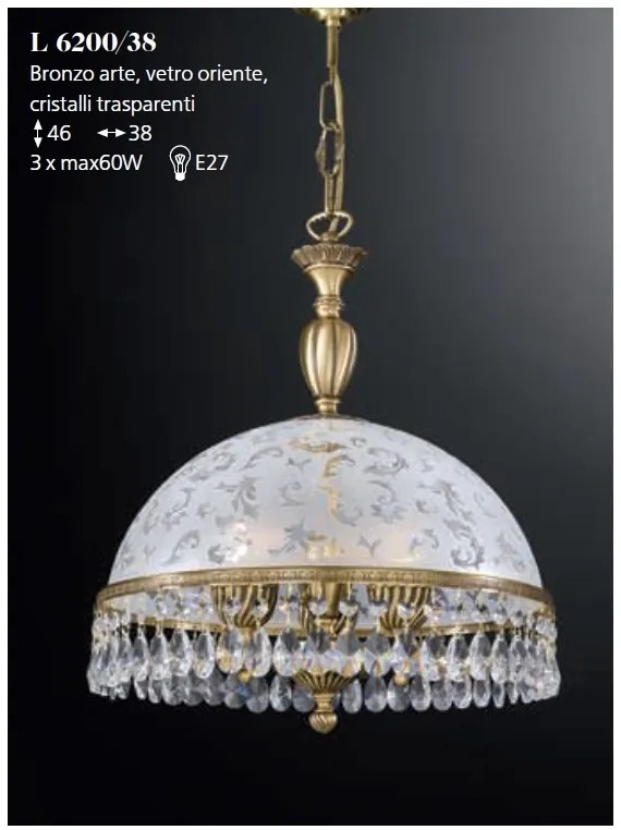 Lustra design clasic realizata manual din alama si Cristal Scholer 6200