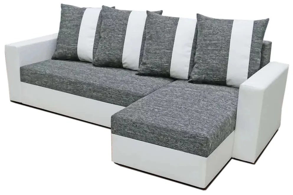 Expedo Colțar extensibil GRASSA, 230x133, Kornet 02/Dolaro 511 alb