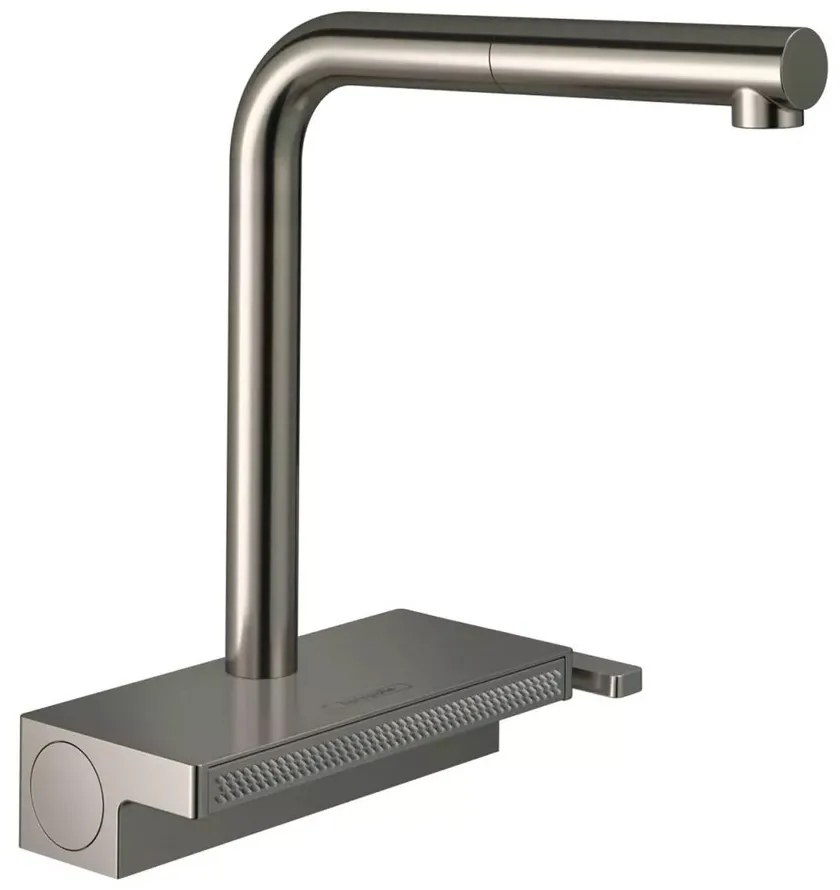 Baterie bucatarie cu dus extractibil Hansgrohe Aquno Select M81 2 functii inox periat