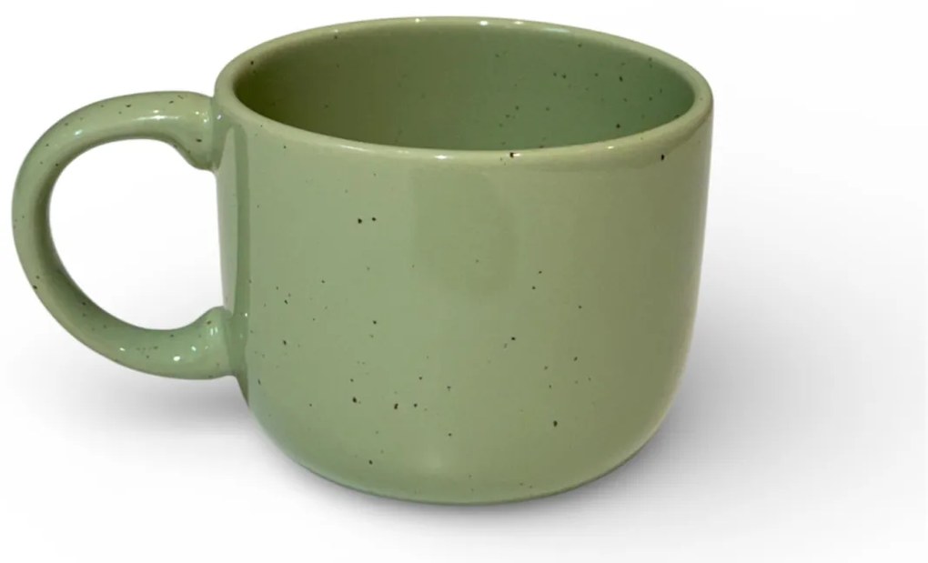 Cana cafea, Artizan Mineral Verde, glazura lucioasa, 400ml