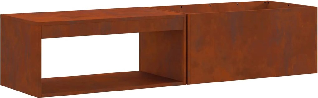 vidaXL Cuptor de foc Maro 160 x 45 x 35 cm Oțel