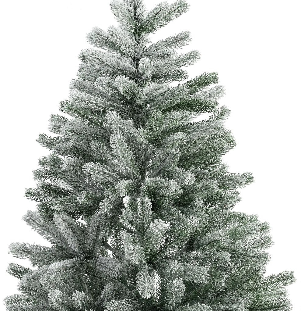 Brad artificial Talvi 210 cm verde cu suport de zapada si negru