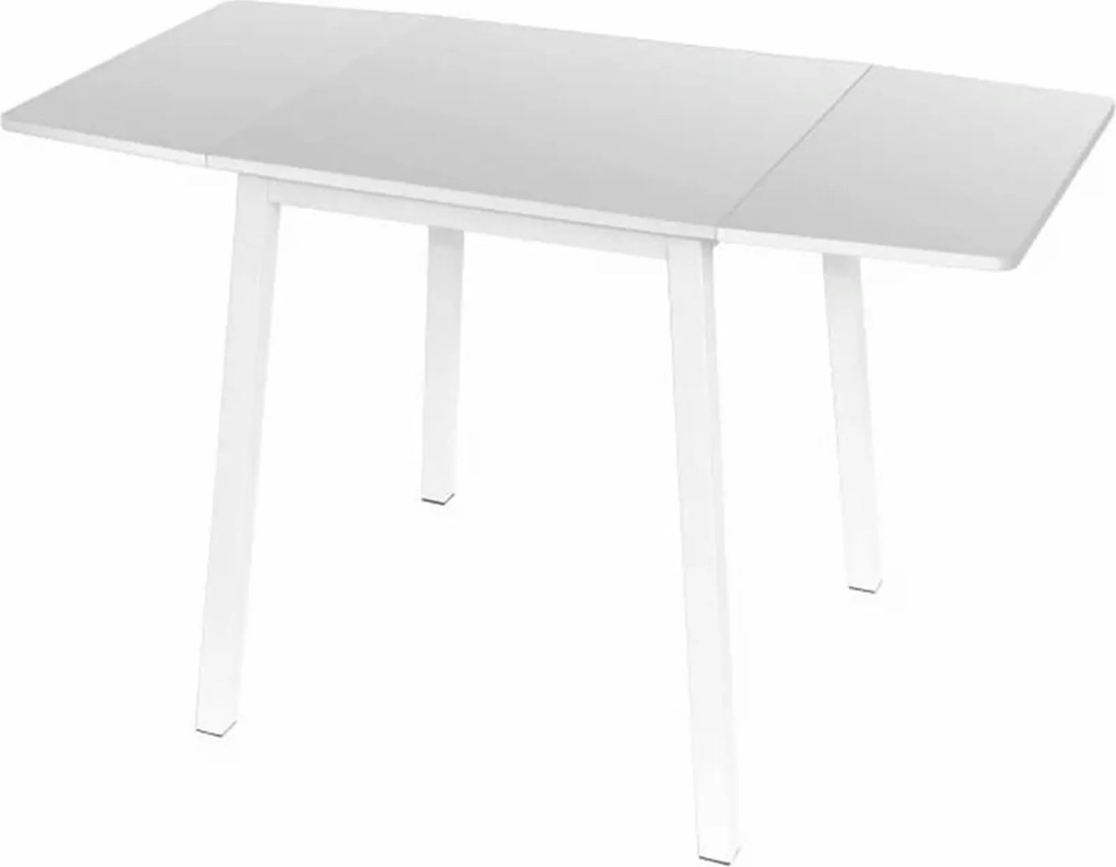 Masa extensibila MAURO, alb, 60/120x60x75 cm