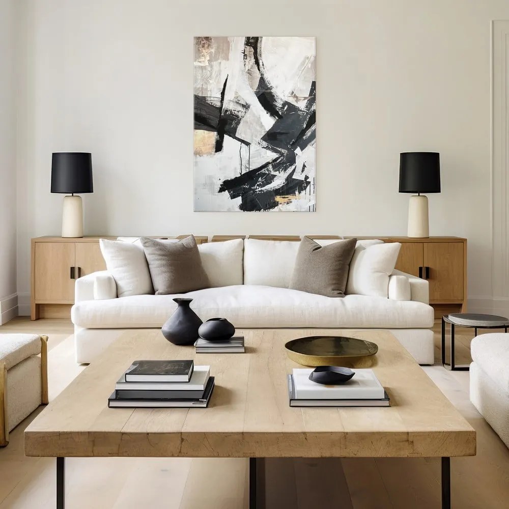 Tablou cu detalii pictate manual 70x100 cm Ash – Styler