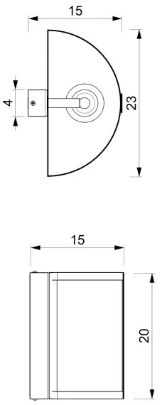 Aplică KAGA 1xE27/60W/230V neagră/aurie