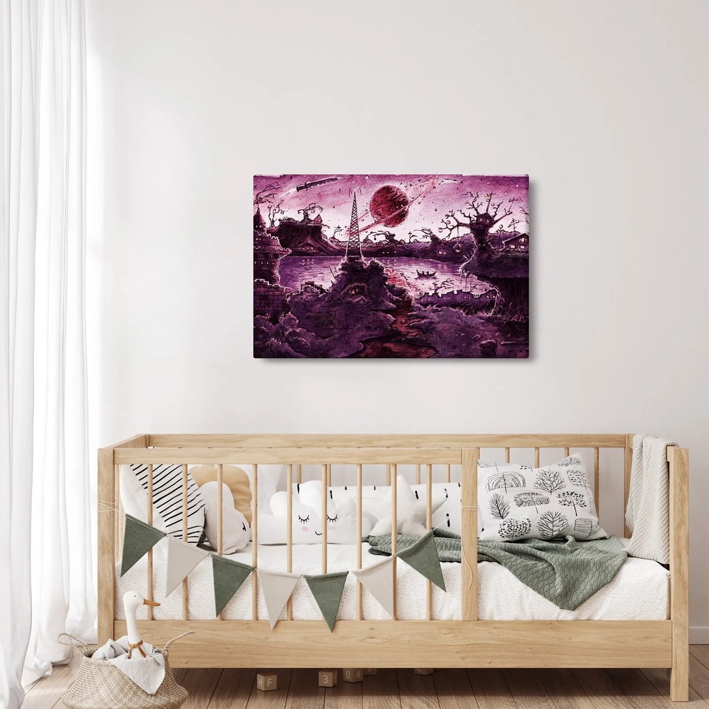 Tablou - Sat fermecat (90x60 cm)